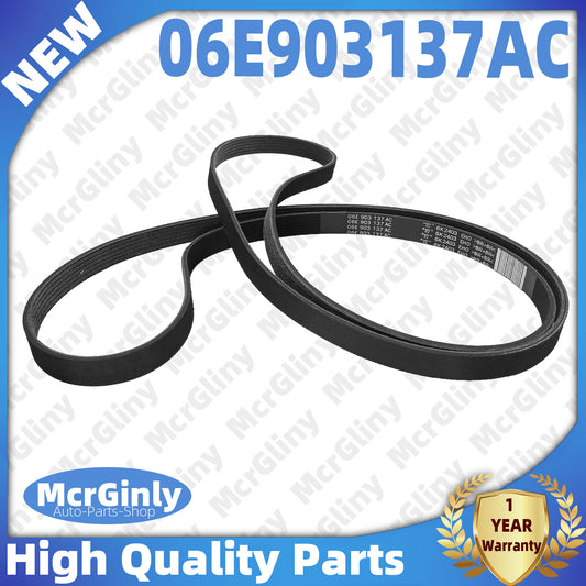 Snake-shaped leather belt 6PK2403 06E903137AC suitable for Audi A4 A5 Q5 CALA CALB 3.2L- n