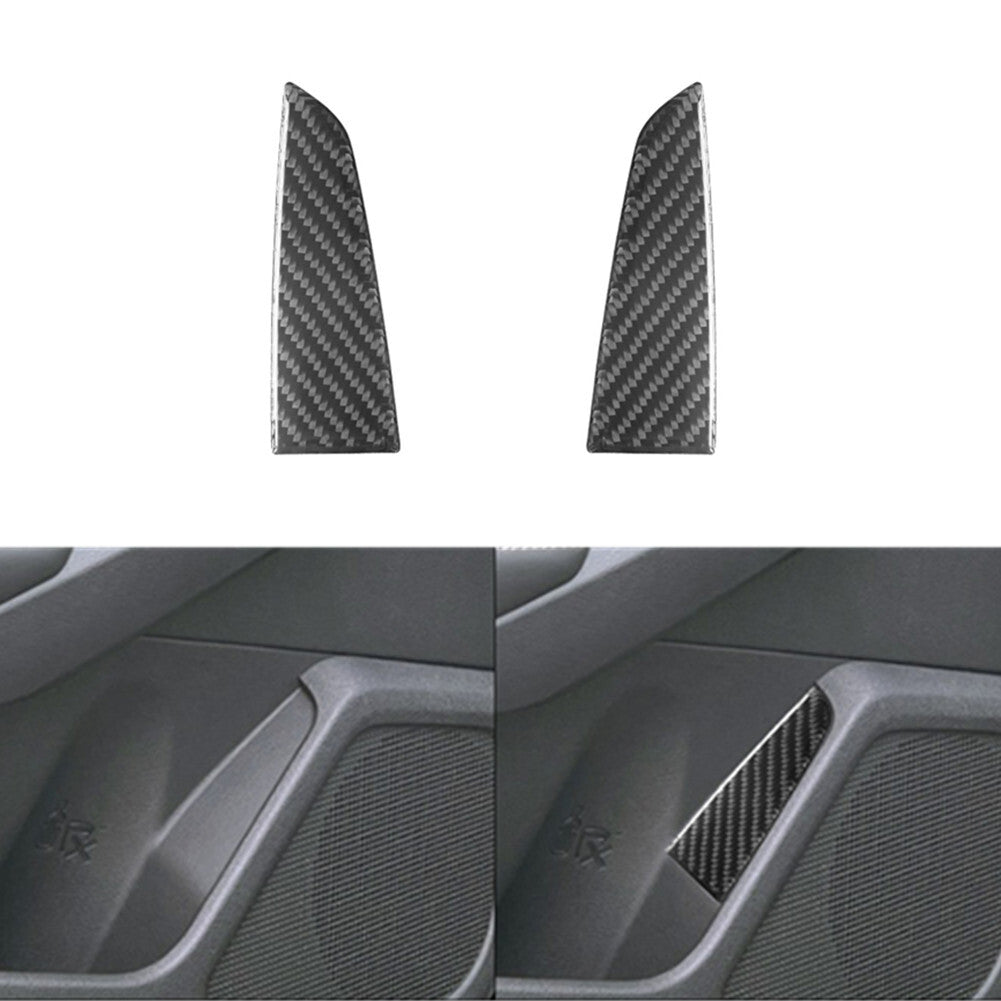 Red Carbon Fiber Ashtray + Window Control Cover Trim For 1998-04 v