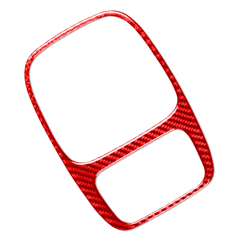 Manual Gear Shift Panel Frame Cover Trim for Honda S2000 00-03 Carbon Fiber Red