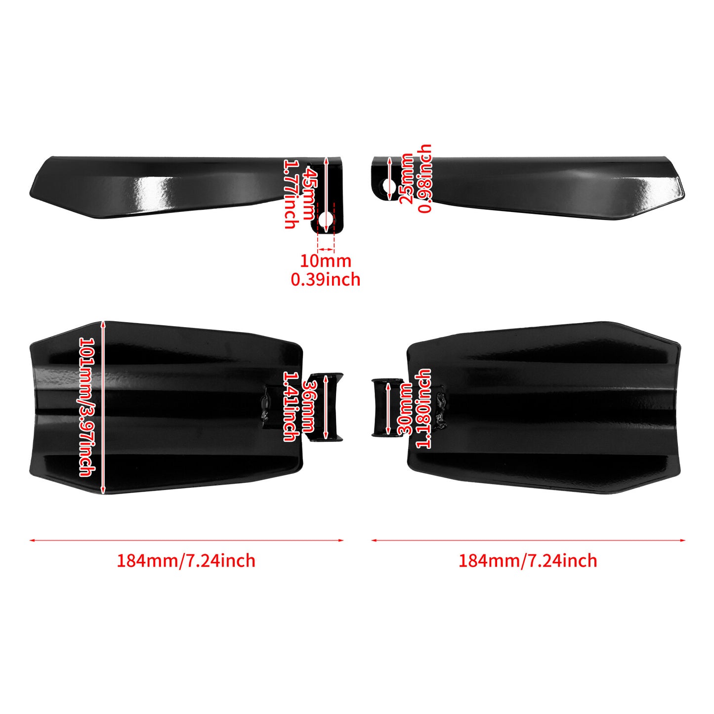 Handle Bar Hand Guards Protector Wind Deflector Shield Cover Fit for Harley Q