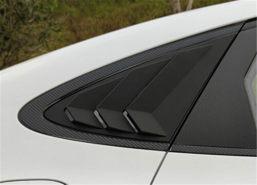 For 20-23 for Hyundai Sonata Rear Side Vent Window Quarter Louver Cover Matte Black