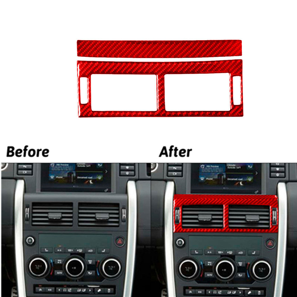 GPS Navigation Screen Panel Frame Cover Trim for Camaro 16-18 Red v