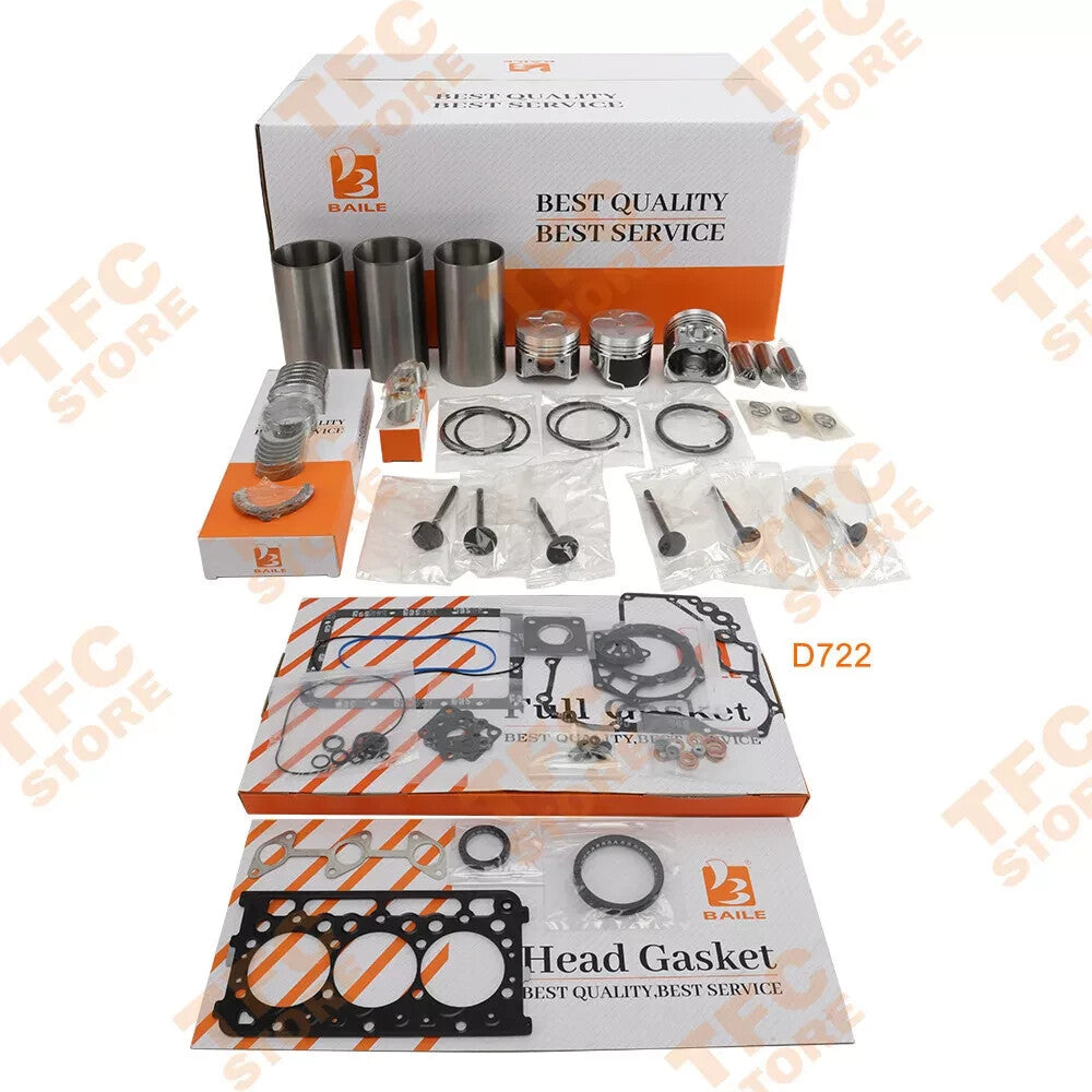 Overhaul Rebuild Kit For Kubota D722 Engine STD??