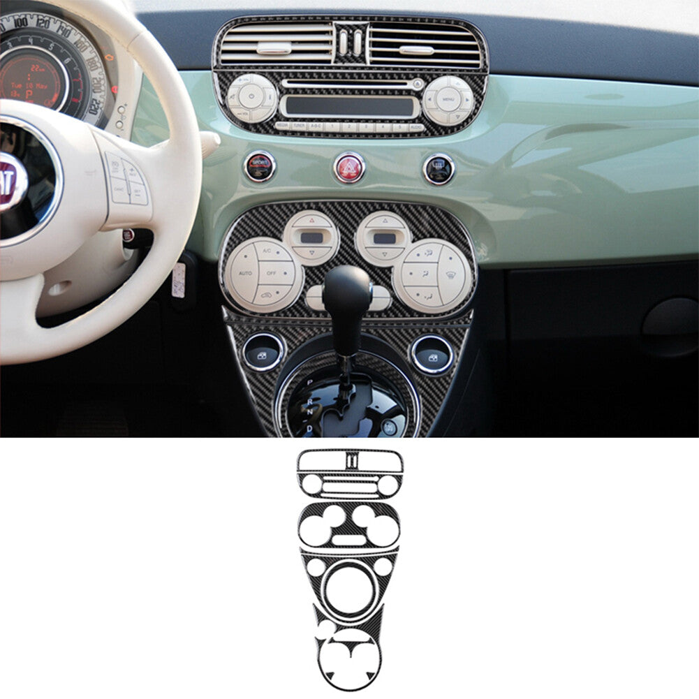 Carbon Fiber Conditioner Switch Panel Cover Trim For 4Runner 2010-2020 v