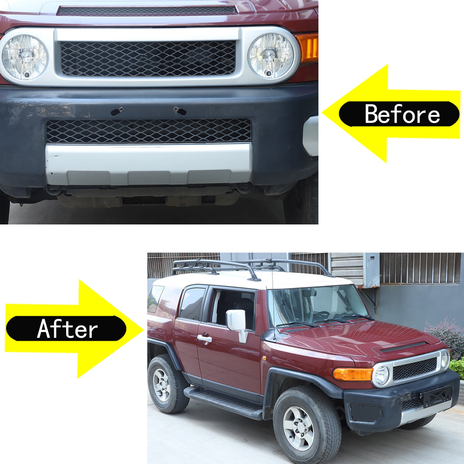 Alloy front license plate holder frame label holder suitable for 2007-21 for Toyota FJ Cruiser