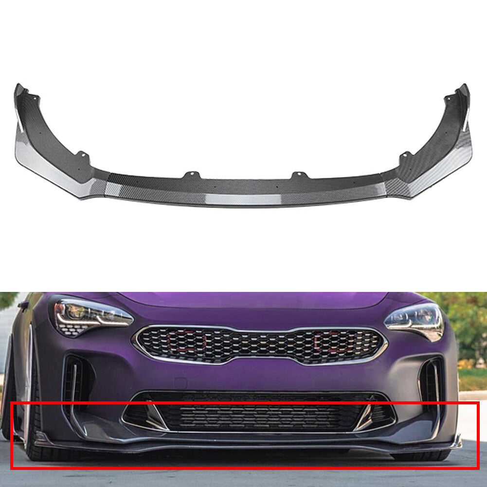 for Kia Stinger GT 2018-2023 19 18 20 21 22 20 Front Bumper Spoiler Splitter Lip Q