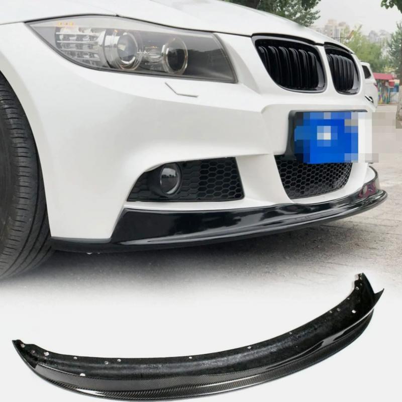 Front Bumper Lip Chin Spoiler Carbon Fiber For 3 E90 325i M-Tech 09UP n