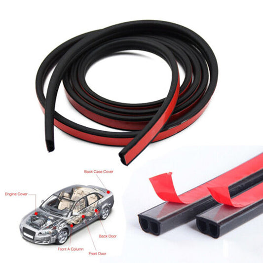 US 33FT B-Shape Rubber Window Door Seal Strip Hollow Edge Guard 10M¡Á1 v
