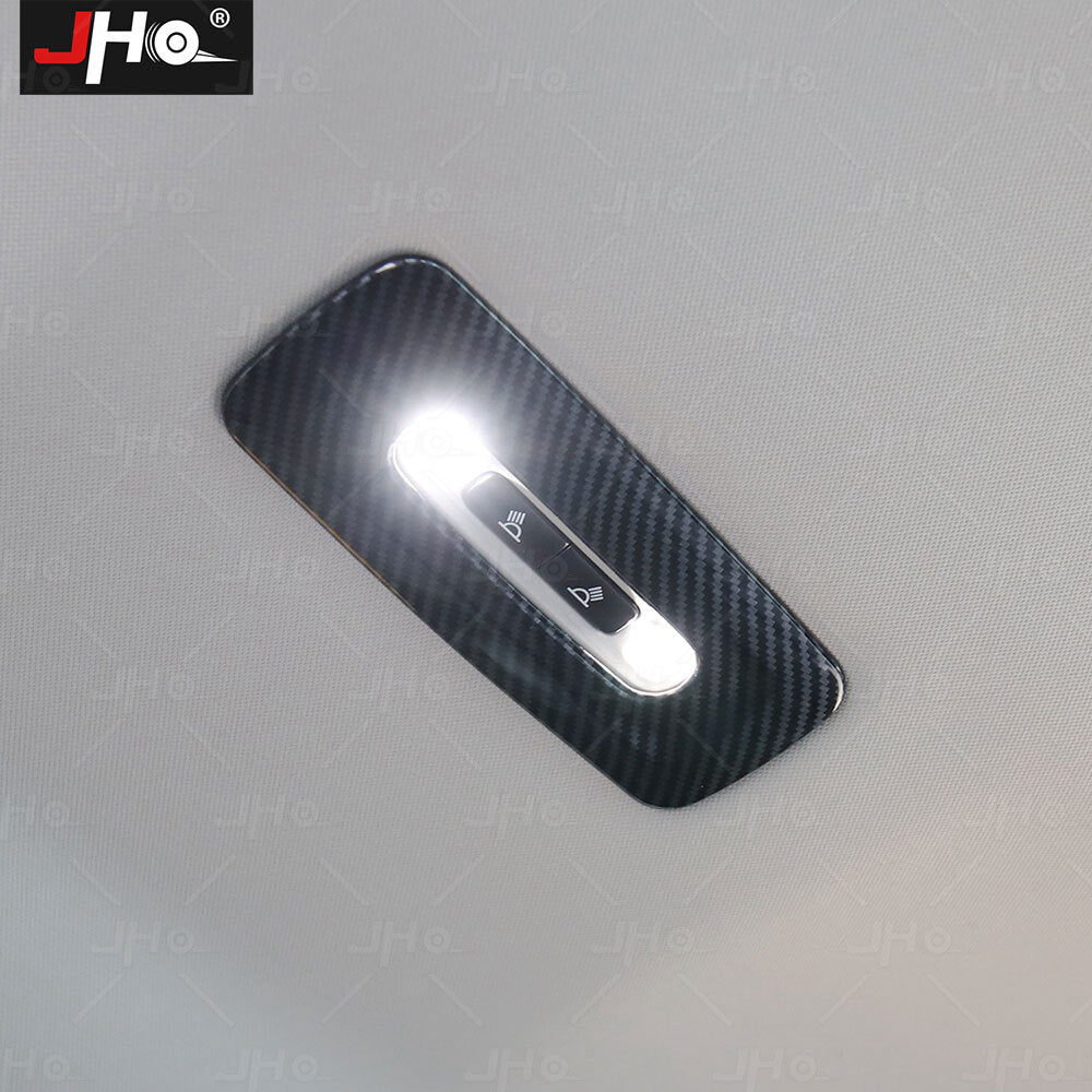 Carbon Fiber Rear Roof Reading Light Control Panel Trim for Toyota Tundra 2022