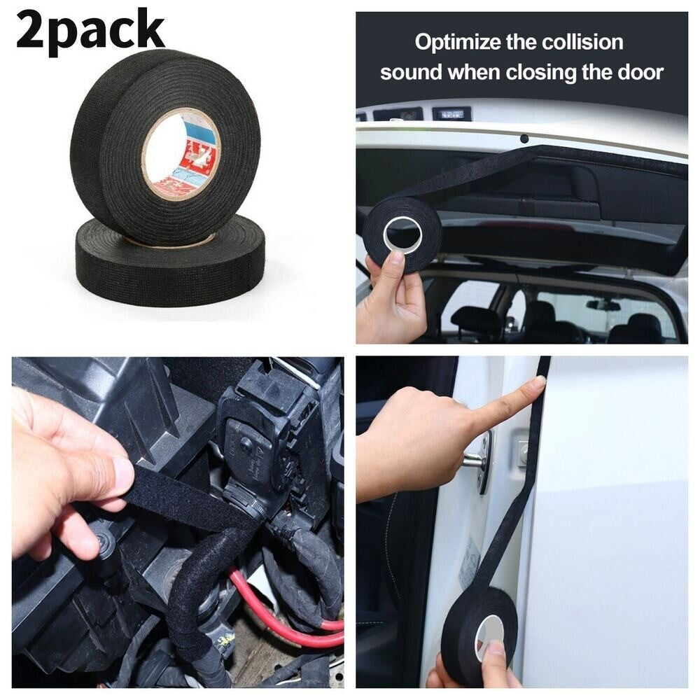 2Car Roll Cloth Wiring Harness Loom Tape Self-adhesive Insulation Shield Cable. n