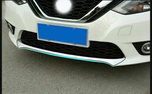 3X Chrome Front bumper bottom guard Strip cover Trim for Nissan Sentra 2020-2022