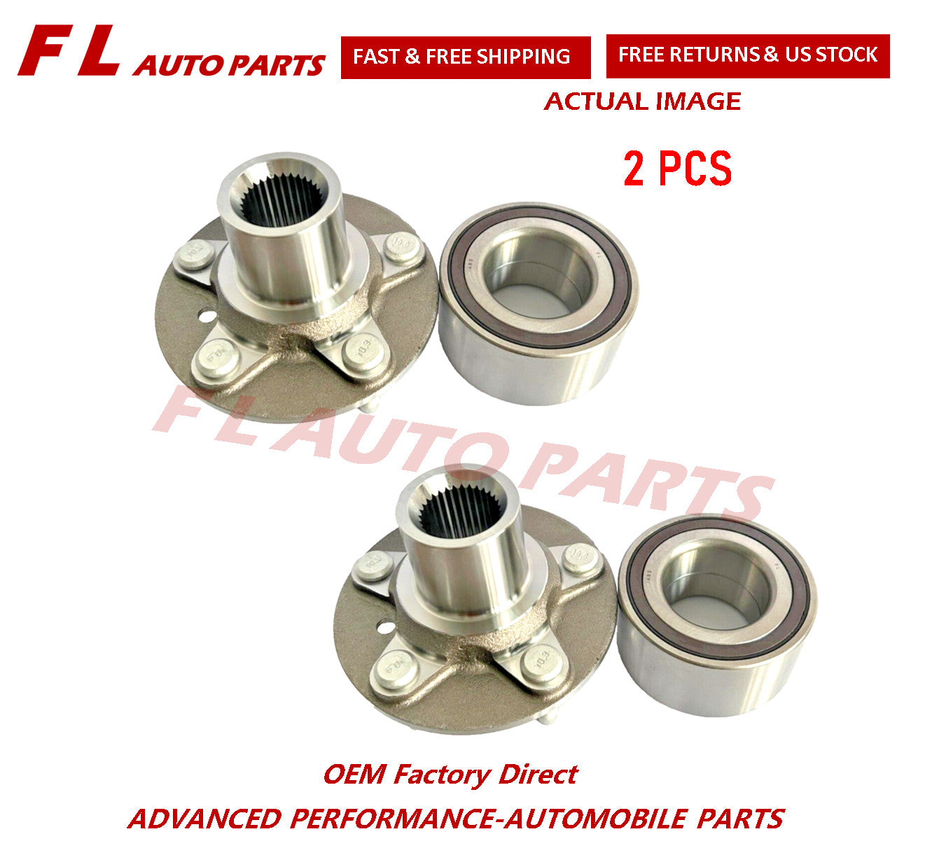 for Jaguar XE Range X260 XF 2016-2023 Rear Wheel Hub  Bearing 2 Sides T2H18969