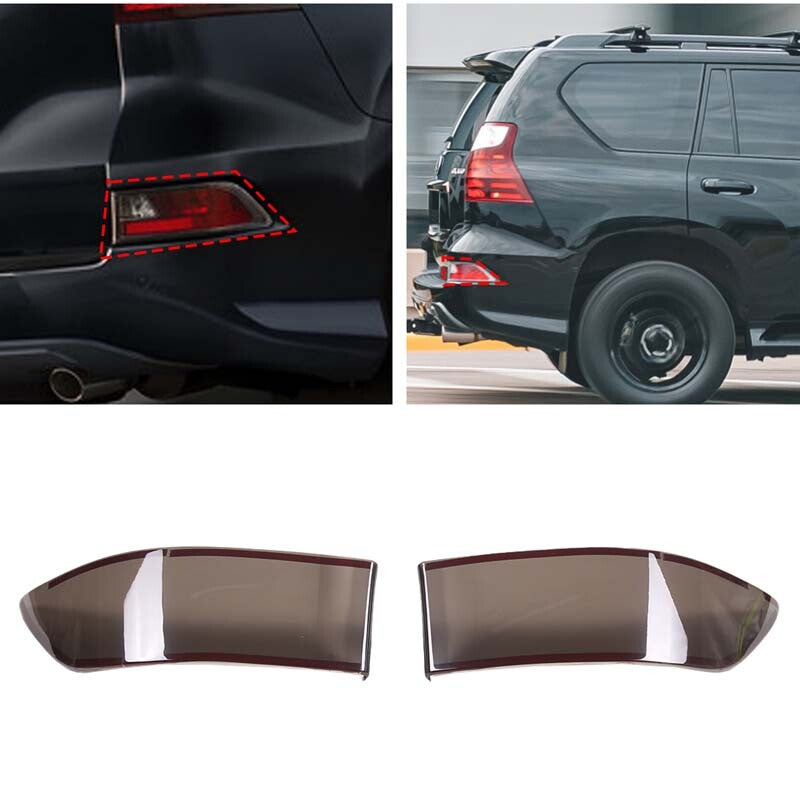 Smoked rear bumper taillight reflector cover for 2014-22 for Lexus GX460 n