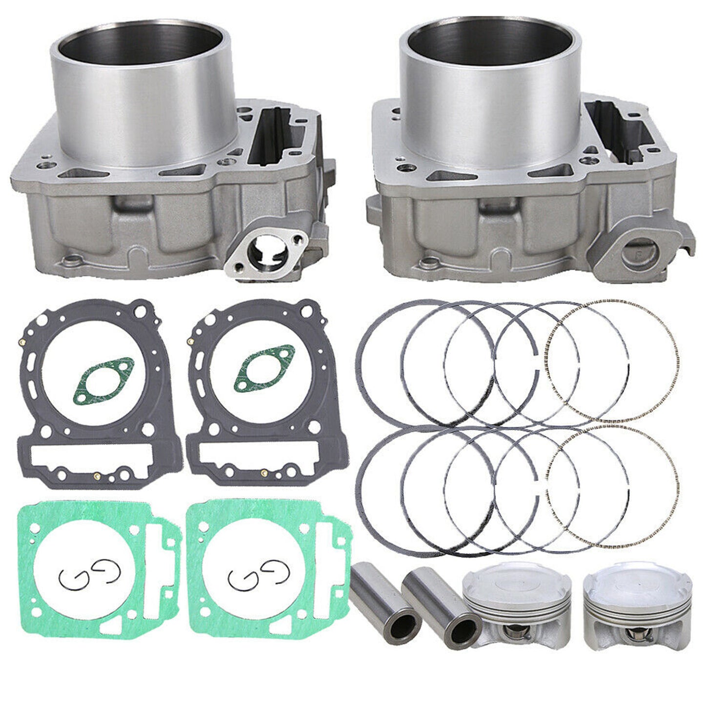 2Cylinders Piston & Gasket kit For Can-Am BRP Commander Maverick Outlander 1000 n