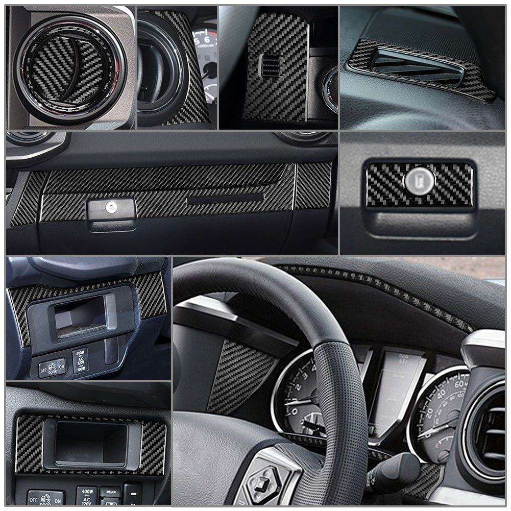30Pcs Interior Dashboard Decoration Kit Cover Trim for Toyota Tacoma 2016-2022