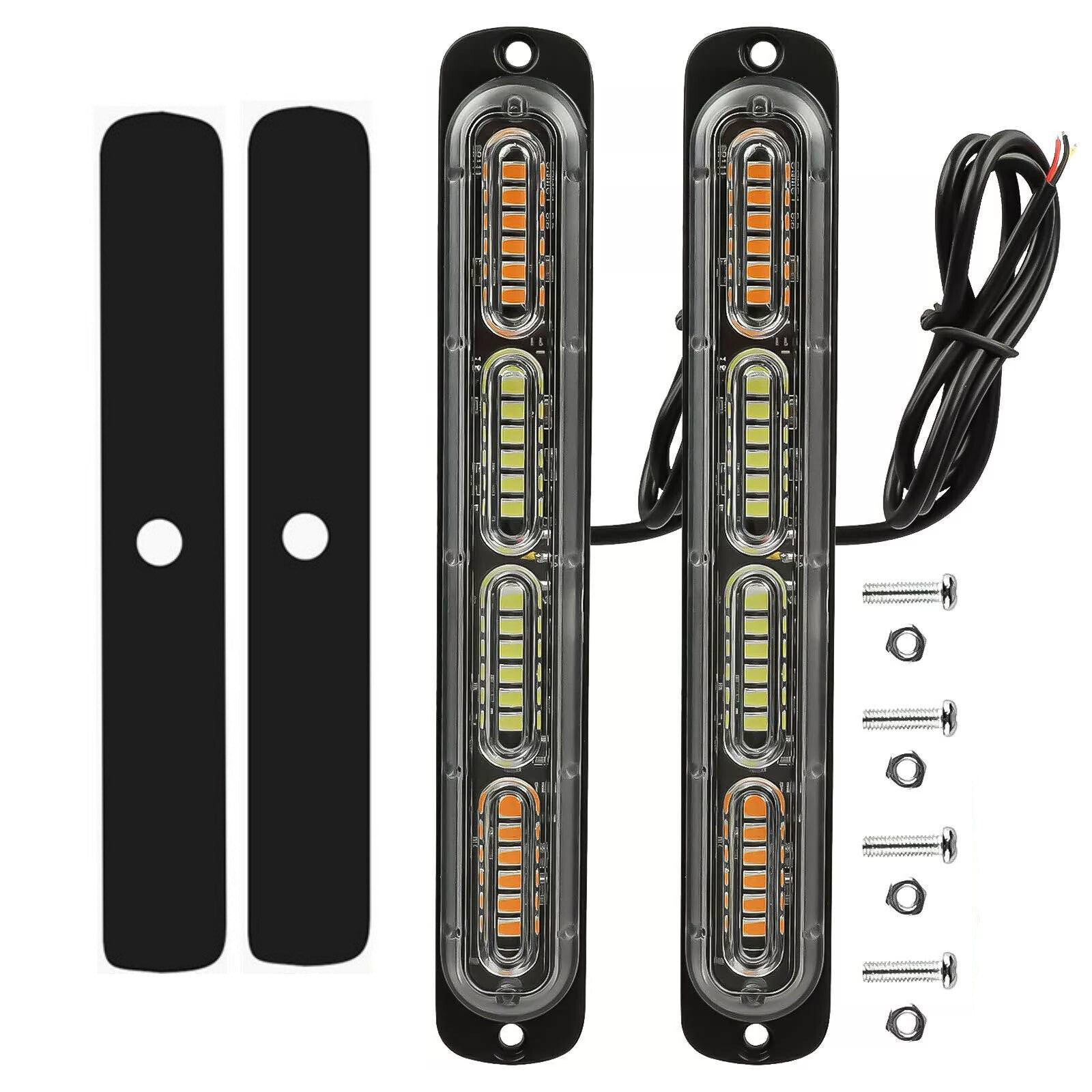 New LED Flashing Strobe Light Bars Emergency Beacon Accessories For Car Truck