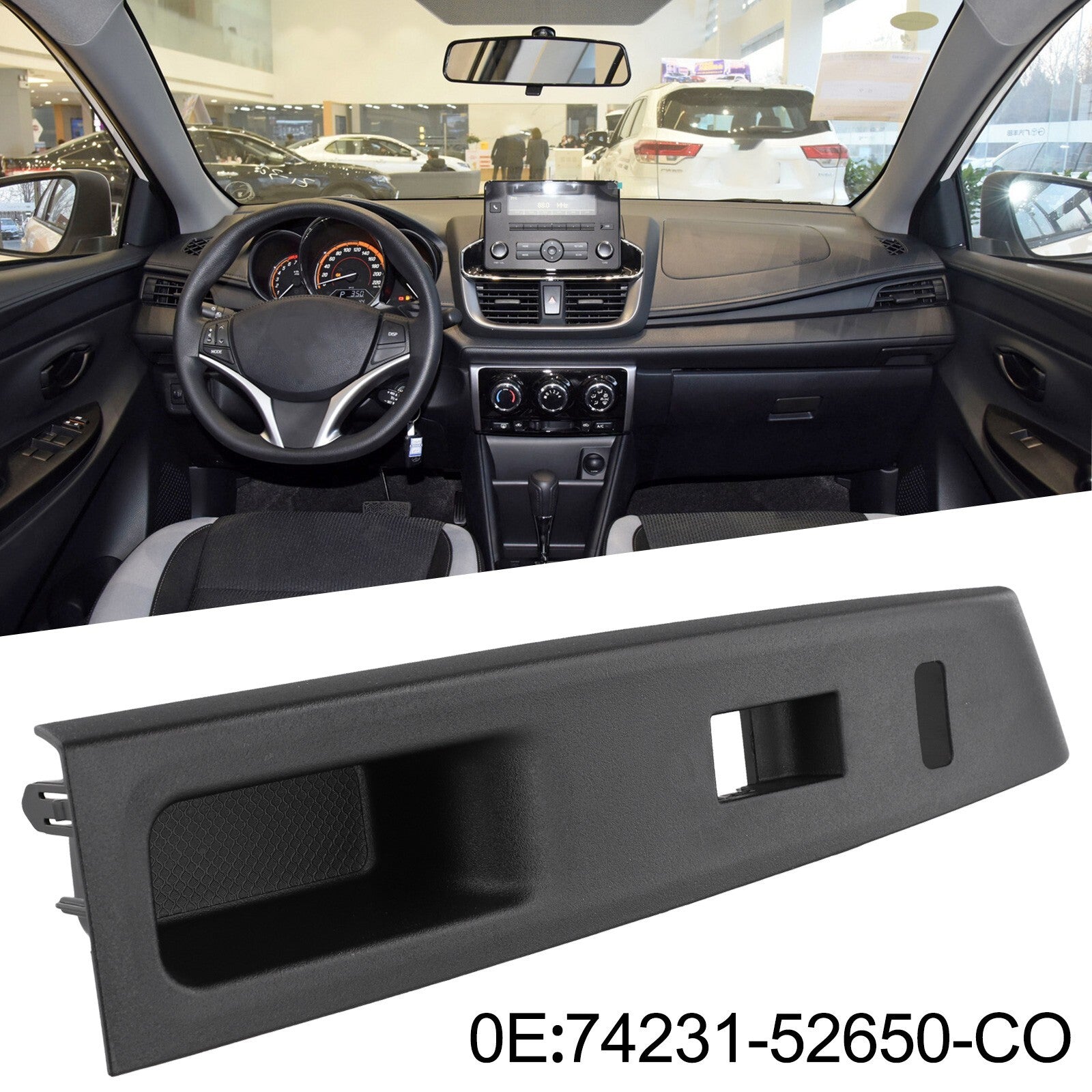 Right Door Glass Switch Bezel Trim Passenger Side RH For Yaris 2012-2014 Part