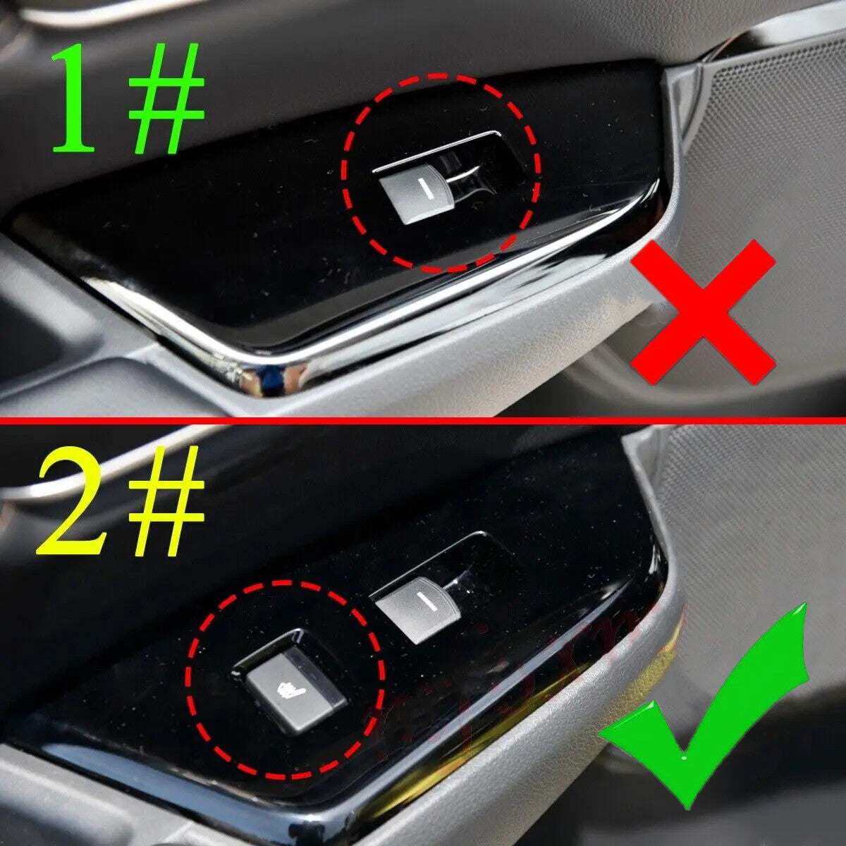 4x Carbon Fiber for 17-22 for Honda CRV Door Window Switch Lock Panel Covers Trims