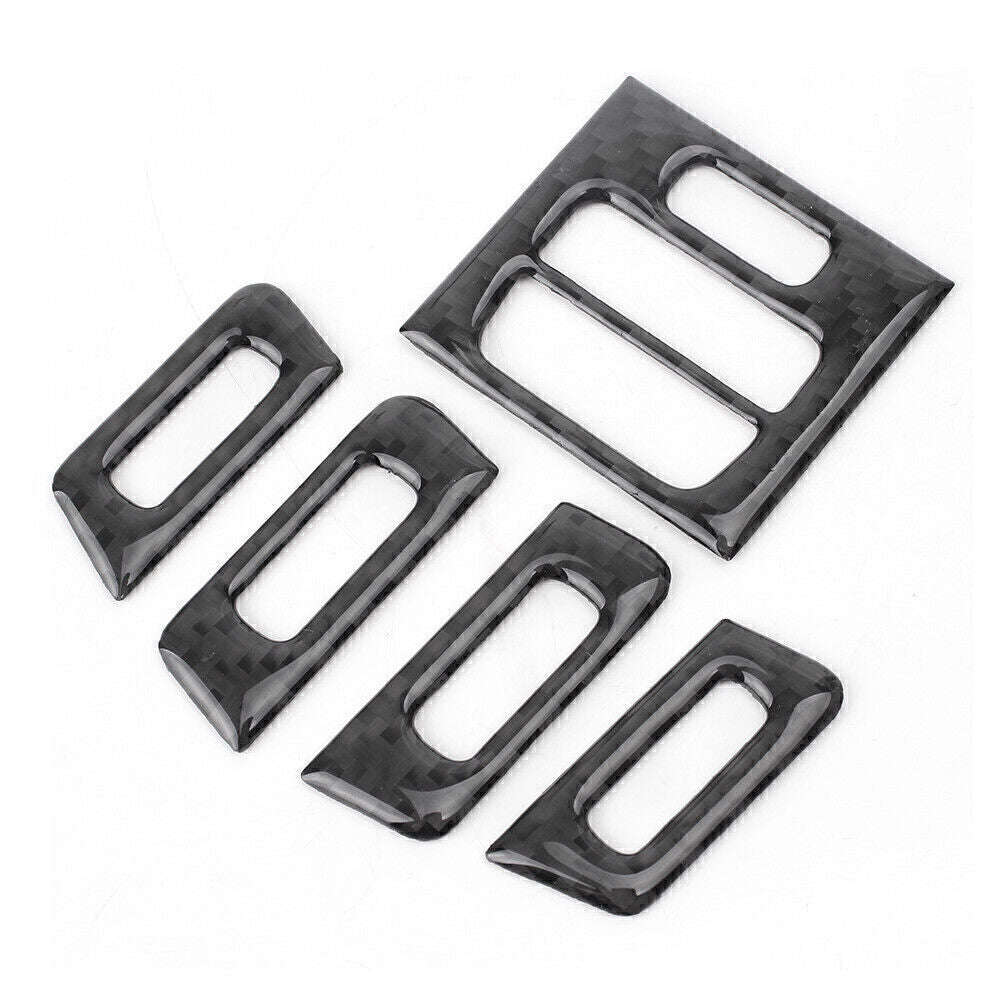 Fit for BMW E90 E92 E93 2005-2012 10 Carbon Fiber Air Conditioner Outlet Trim Cover