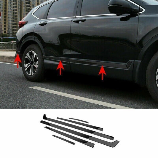 for Honda CRV CR-V 2017-22 Black Steel Body Side Moulding Trim Cover Trim Set 6x
