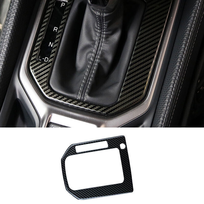 for Subaru Forester 2021-2023 Carbon Fiber Steel Console Gear Shift Frame Cover n
