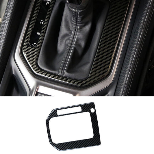 for Subaru Forester 2021-2023 Carbon Fiber Steel Console Gear Shift Frame Cover n