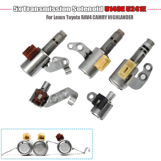 5-piece transmission solenoid valve U140E U241E for Lexus RAV4 for Camry Highlander n