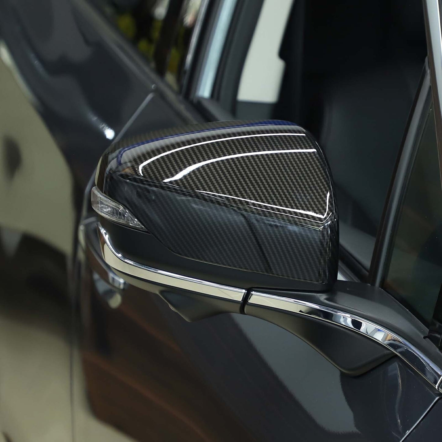 ABS carbon fiber inner air socket decorative frame suitable for Subaru WRX 2021-2023- v
