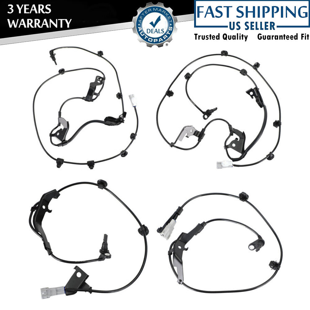 4xFront Rear Left Right ABS Speed Sensors for Toyota Hilux Viii Pickup 2015-2022