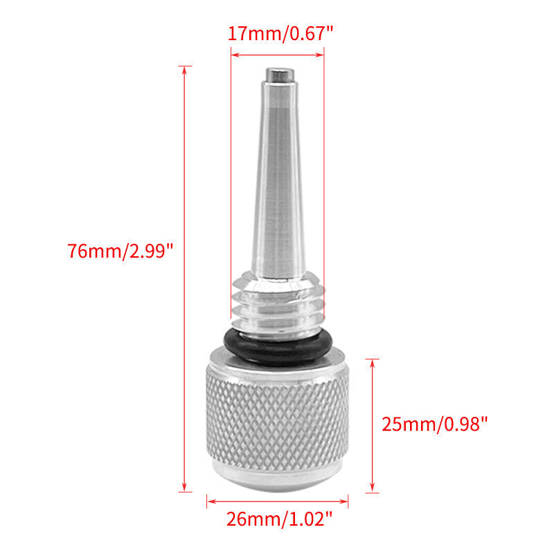 2PC 55201 Magnetic Oil Dipstick M18 x 2.5 For Compatible with WEN 56125i Silver