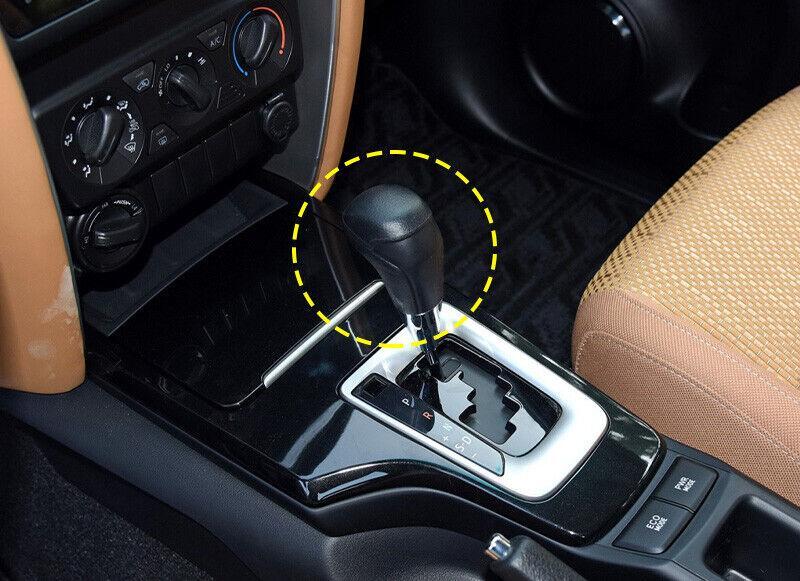 Wood Grain Central Console Gear Shift Knob Trim for Toyota Fortuner 2016-2021