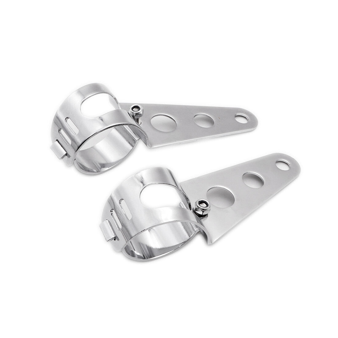 Chrome 39mm-51mm Fork Tubes Headlight Mount Bracket for Honda for Kawasaki for Suzuki Q