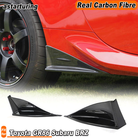 for Toyota GR86 for Subaru BRZ 2022-23 REAL Carbon Side Skirt Splitter Winglets Lip