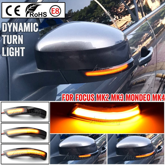 Dynamic Turn Signal Light for Ford Focus Mk2 Mk3 Mondeo Mk4 (12/2010-08/2014)