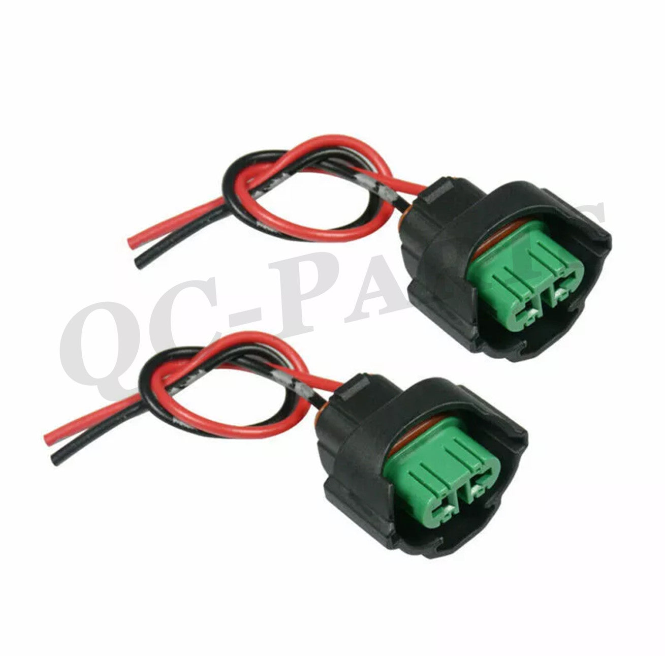 2-piece H11 H8 female connector adapter wire harness socket plug for car fog lights