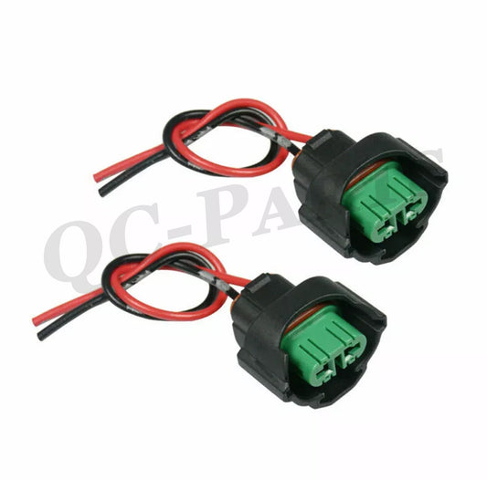 2-piece H11 H8 female connector adapter wire harness socket plug for car fog lights