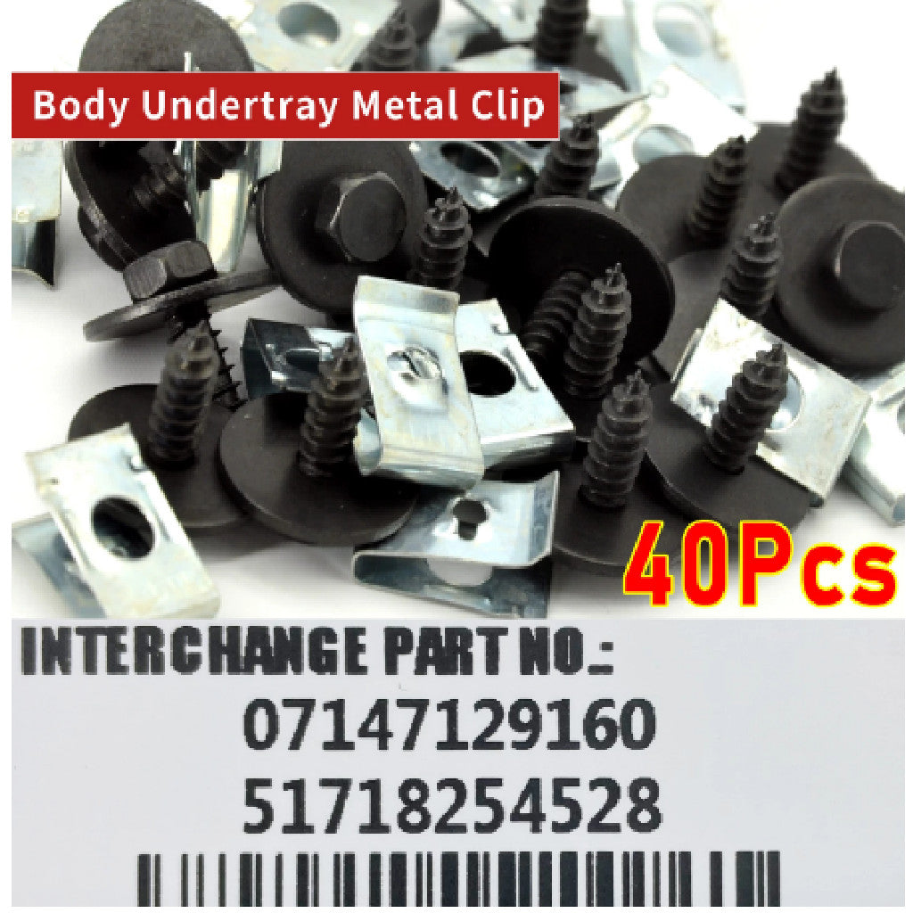40pcs Underrun protection underbody engine protection kit clips set for BMW 3 Series E46