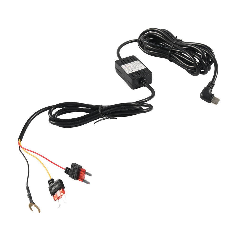 Universal Type C Hardwire Kit Hard Wire Cable Fuse 12/24V to 5V Car DVR
