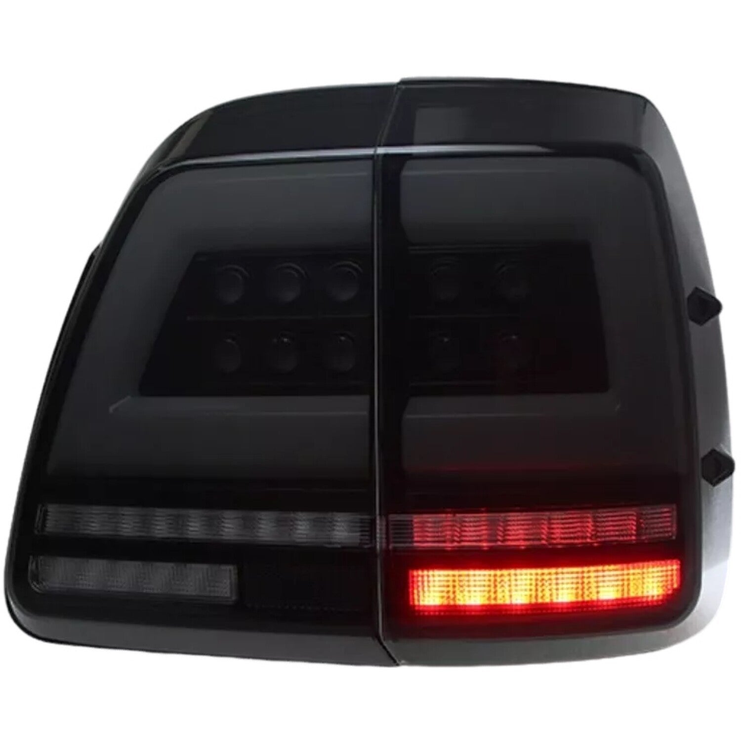 Fits for Land Cruiser LC100 LED Smoked Black Left + Right Rear Tail Lights 1998-2007