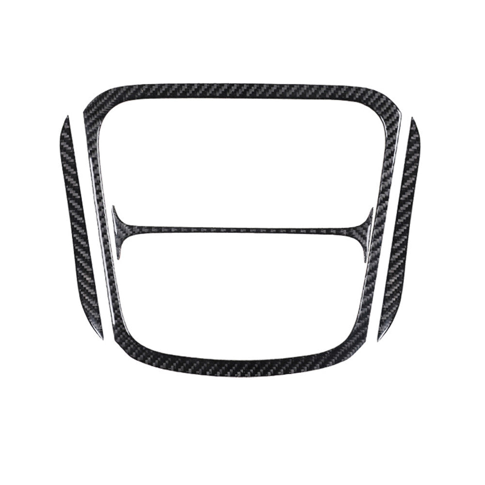 for Honda Odyssey 2005-2010 Carbon Fiber Interior Front Cupholder Cover Trim Red v