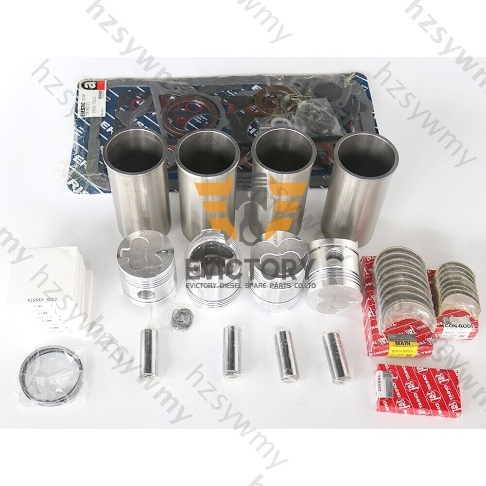 Rebuild/Repair Kit for Pistons + Rings and Shims Bearings for SD22 Engines