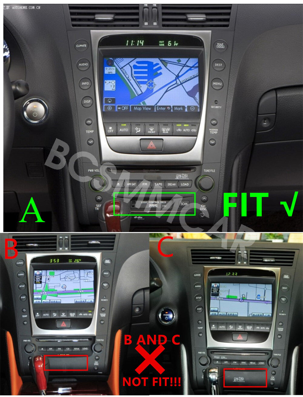 Fit for Lexus GS300 GS350 GS450 2005 Car Radio Stereo Android Multimedia Player