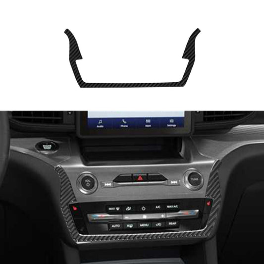 2X Red Rear Door Window Control Panel Trim Carbon Fiber for Fiat 500L 2014-2017 v