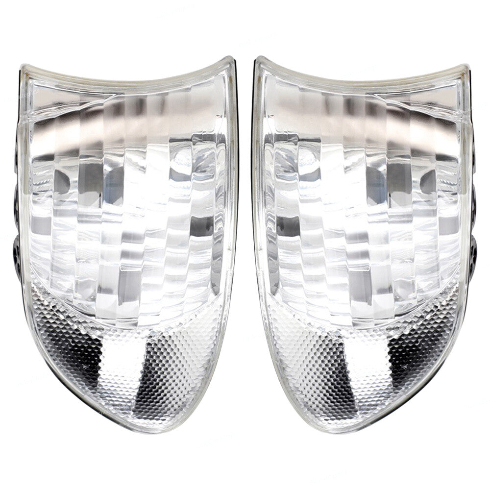 2pcs for 1999-2001 for BMW 7-Series E38 LH+RH White Corner Lights Parking Lamps