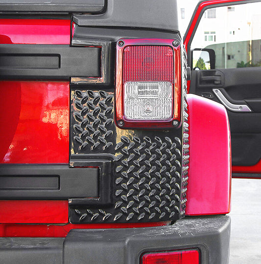 R&L Diamond Rear Corner Guards Body Armor for 2007-2017 for Jeep for Wrangler JK 4Door