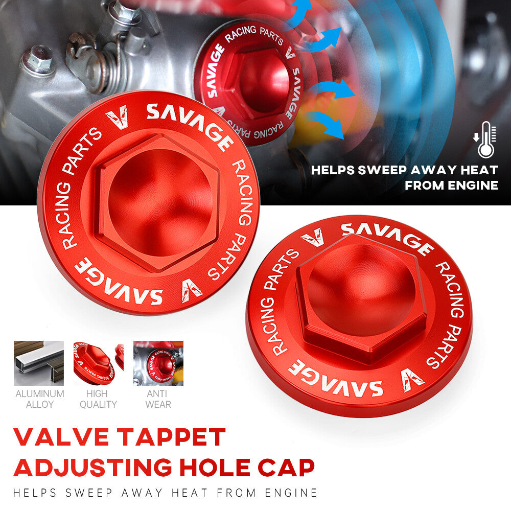 ValveTappet Adjusting Hole Caps w/Oring for HONDA XR 400 R 1996-2004 XR400R Q