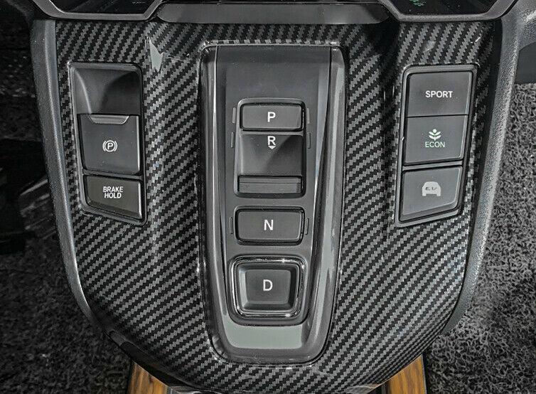 Inner Gear Shift Panel Decoration Cover Trim for Honda CRV 17-22 Carbon Fiber
