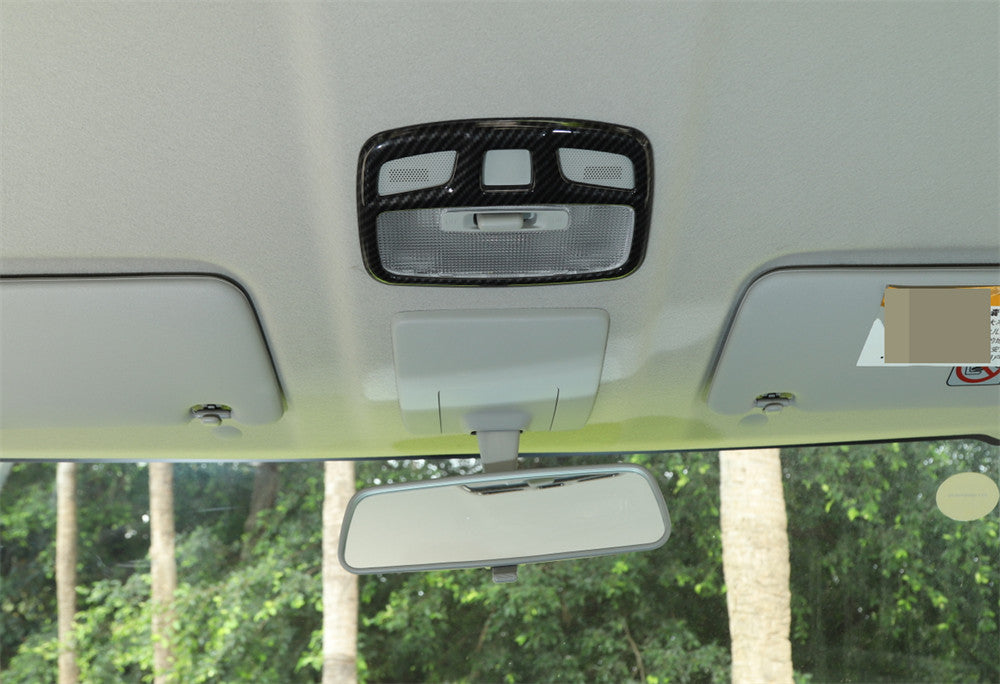 Carbon Fiber ABS Car Roof Reading Light Lamp Panel Trim for Suzuki for Jimny 2019-23