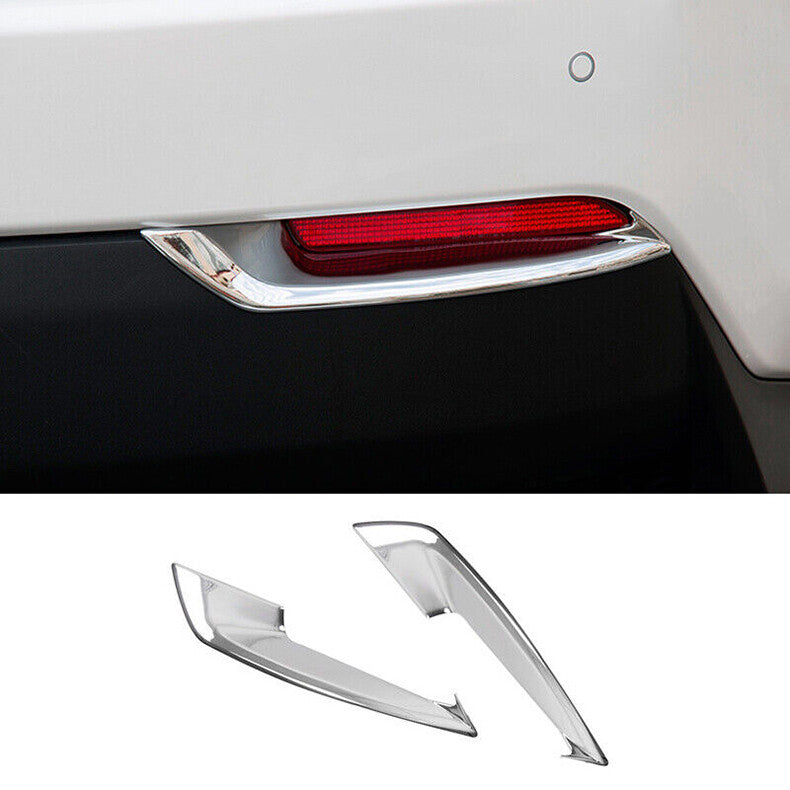 for Lexus NX200t 300 300h 2015-2021 Chrome Rear Fog Light Lamp Bumper Bezel Trim