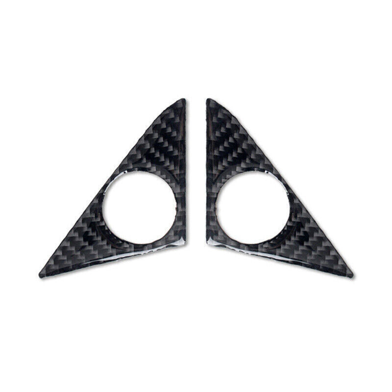 A Post Speaker Frame Cover Trim for Nissan GTR R35 2009-2016 Black Carbon Fiber